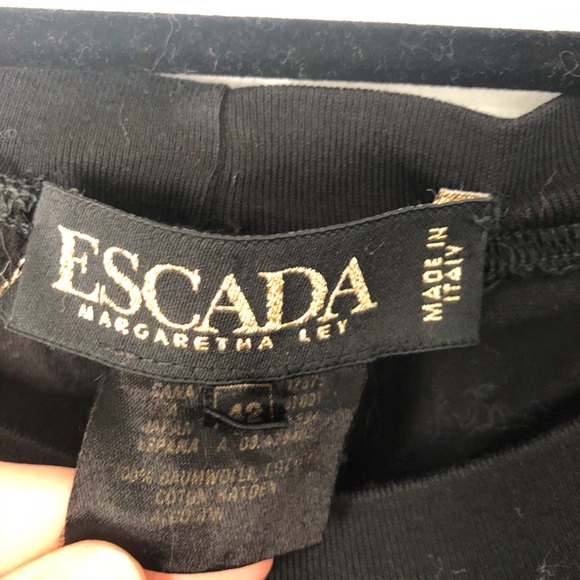 ESCADA Margaretha Ley Black Tee - Picture 2 of 3